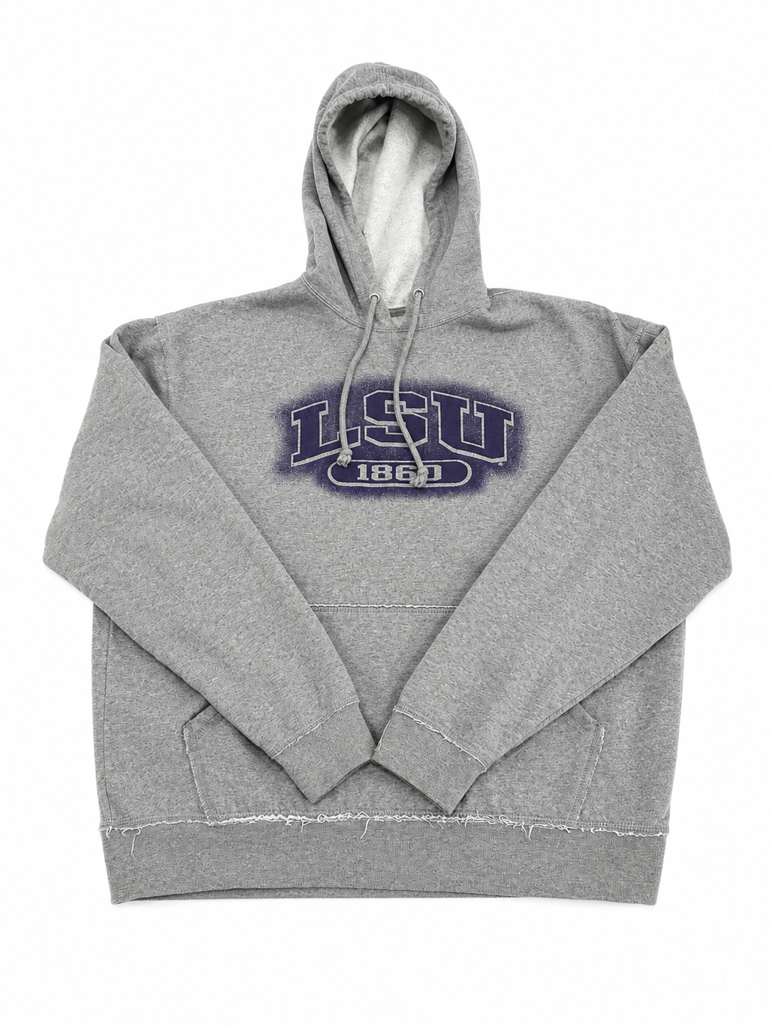 LSU distress hoodie(L)